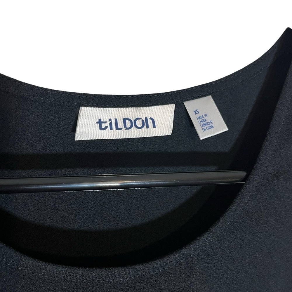 Tildon Black Sleeveless Shift Dress XS NWT – Perfect Little Black Dress! - Picture 6 of 6